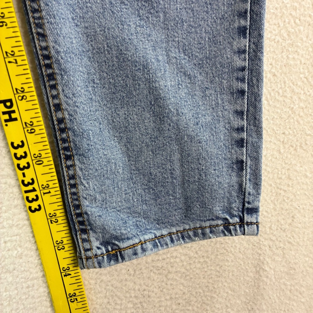 Levi 531 Athletic Slim Jeans Mens 36x34 Blue Distressed Stretch Streetwear Denim - Picture 6 of 7